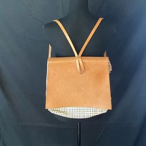 Krestel leather backpack